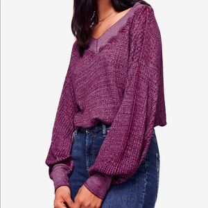 Free People Southside Thermal Knit Top
